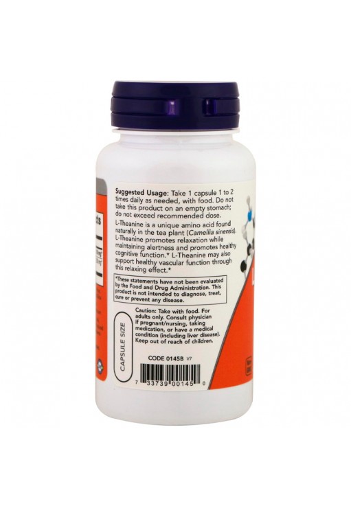 Витамины Now Foods L-Theanine with Decaf Green Tea, Stress Management