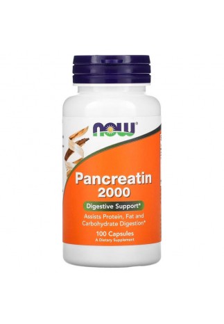 Витамины Now Foods PANCREATIN 2000 (200mg 10X)  100 CAPS