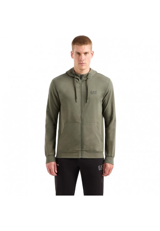 Толстовка EA7 EMPORIO ARMANI COTTON-BLEND HOODED LOGO