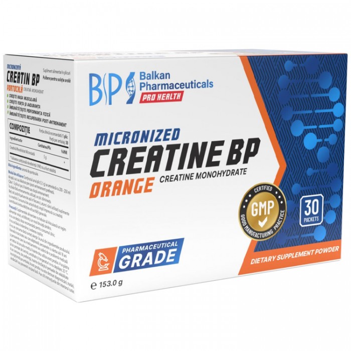 Creatin Balkan Pharmaceuticals CREATINE BP ORANGE powder N30 5 gr sachets BF1146