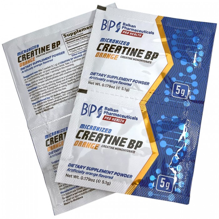 Creatin Balkan Pharmaceuticals CREATINE BP ORANGE powder N30 5 gr sachets BF1146 - 2