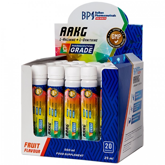 Arginina Balkan Pharmaceuticals AAKG L-ARGININE + L-ORNITHINE 1 SHOT liquid 25 ml BF1246