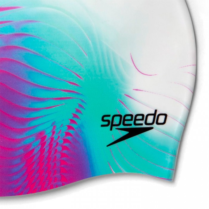 Силиконовая шапочка для плавания Speedo DIGITAL PRINTED CAP 8-1352414649 - изображение №2