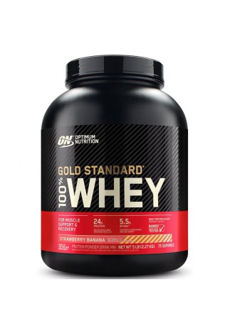 Proteine din zer Optimum Nutrition ON 100% WHEY GOLD STRAWBERRY BANANA 5LB