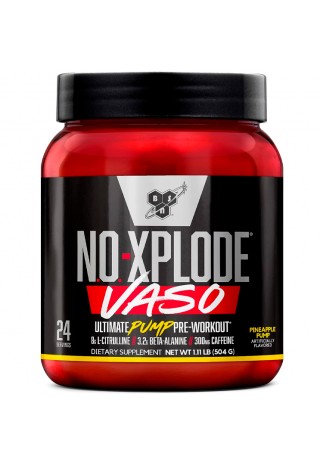 Предтренировочный комплекс BSN No xplode Vaso ultimate pump pre-workout Pineapple pump 1.11lb