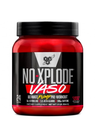 Предтренировочный комплекс BSN No xplode Vaso ultimate pump pre-workout Cherry Bomb 1.11lb\r\n