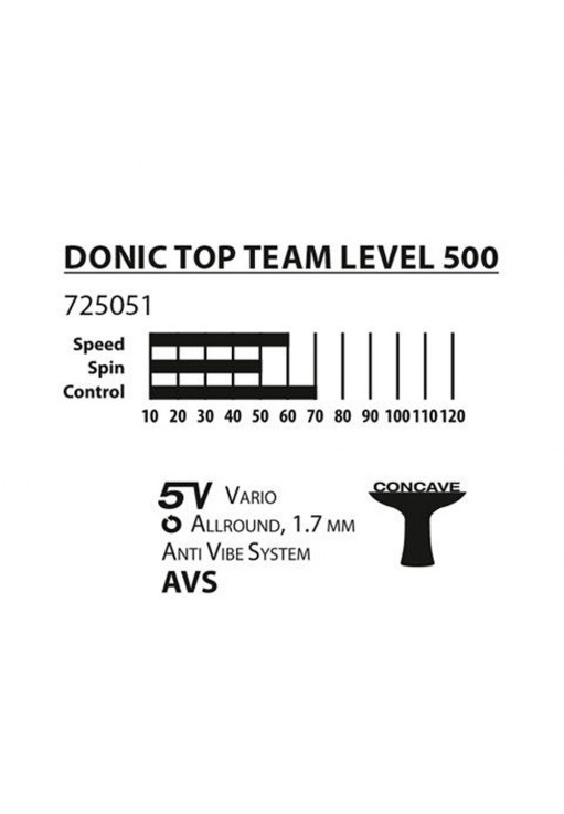 Ракетка для настольного тенниса Donic Top Team 500