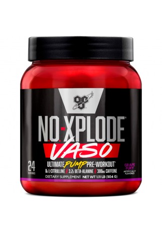 Предтренировочный комплекс BSN No xplode Vaso ultimate pump pre-workout Grape Fury 1.11lb
