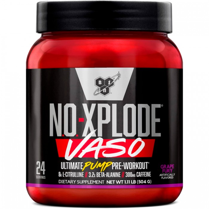 Complex Pre-antrenament BSN No xplode Vaso ultimate pump pre-workout Grape Fury 1.11lb\r\n 1111252