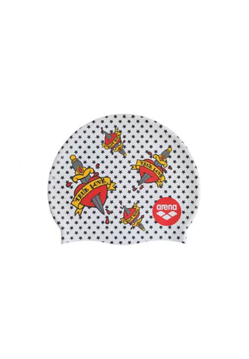 Силиконовая шапочка для плавания Arena Print 2