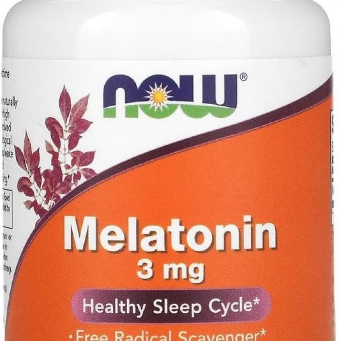 Витамины Now Foods MELATONIN 3mg  60 VCAPS 3255 - изображение №3