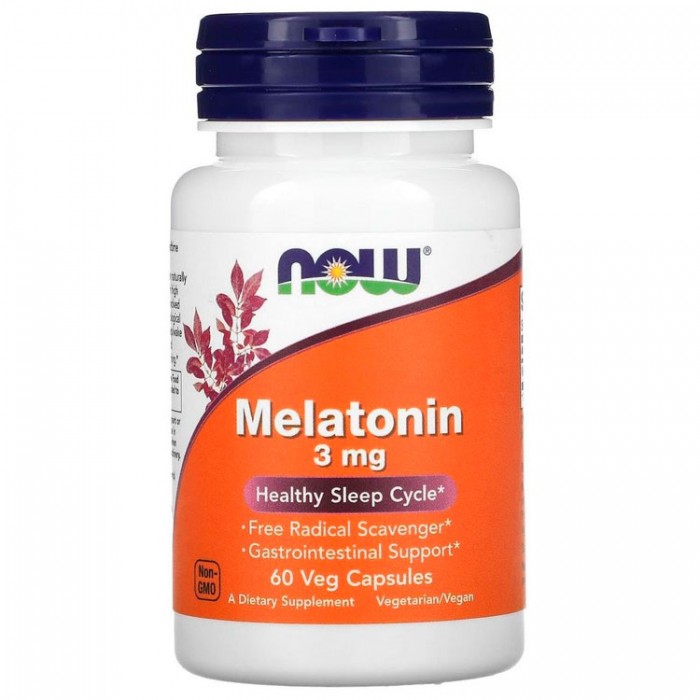 Витамины Now Foods MELATONIN 3mg  60 VCAPS NF3255