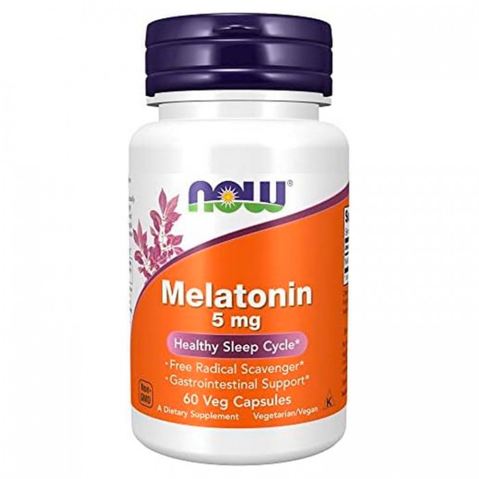 Витамины Now Foods MELATONIN 5mg  VCAPS   60 VCAPS NF3555