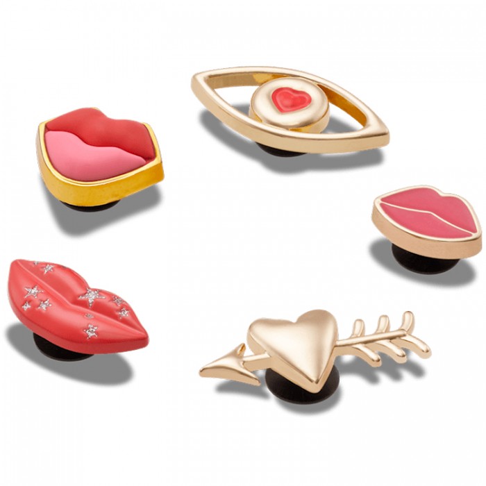 Джибитсы Crocs Valentines Lips 5 Pack 10014656 - 2