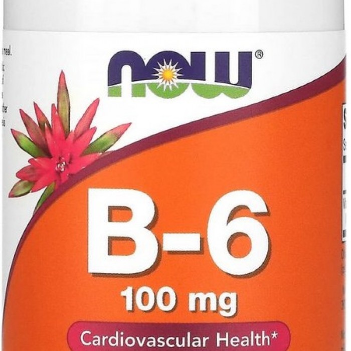 Vitamine Now Foods B-6 100mg  100 VCAPS 456 - imagine №3