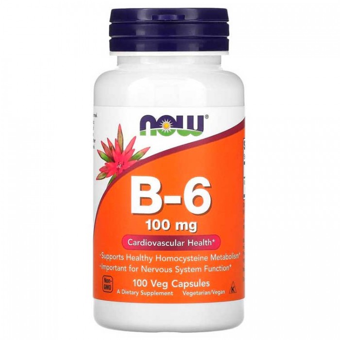 Витамины Now Foods B-6 100mg  100 VCAPS NF456