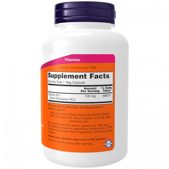 Витамины Now Foods B-6 NF0458 - 3