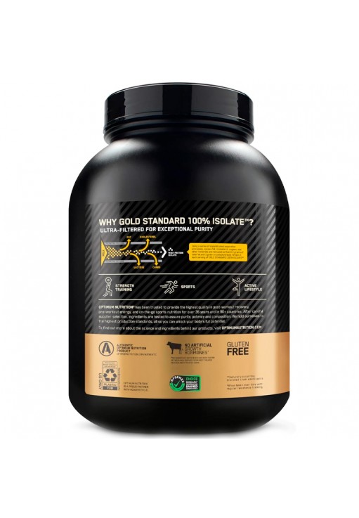 Изолят протеина Optimum Nutrition Gold Standard 100% Isolate, Chocolate Bliss 3lb