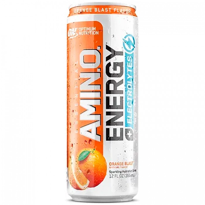 Энергетик Optimum Nutrition Amino Energy + Electrolytes, Orange Blast, 12 oz 12CT 1113060 - изображение №2