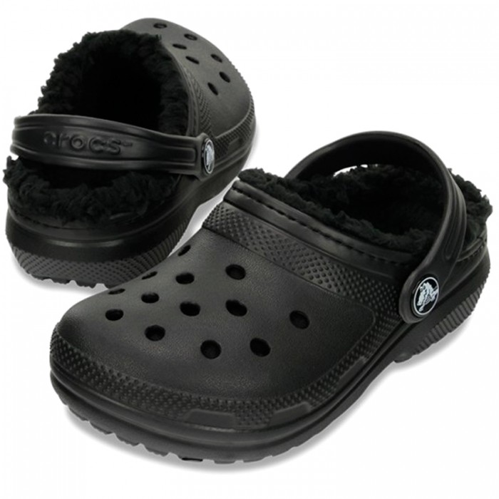 Slapi Crocs Classic Lined Clog K 207010-060 - imagine №4