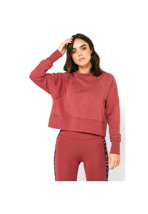 Толстовка Nike W NK DRY FLC GET FIT LUX CRW