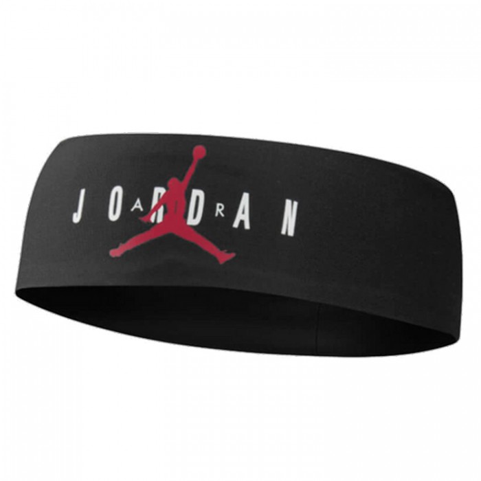 Повязка на голову Nike JORDAN FURY HEADBAND GRAPHIC BLACK/GYM RED/WHITE OSFM J1007577061