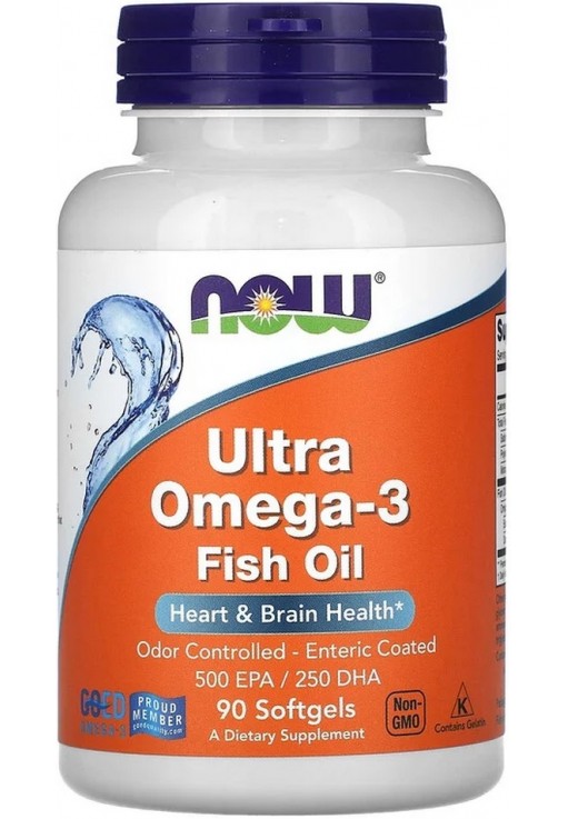 Витамины Now Foods ULTRA OMEGA 3 FISH OIL   90 SGELS