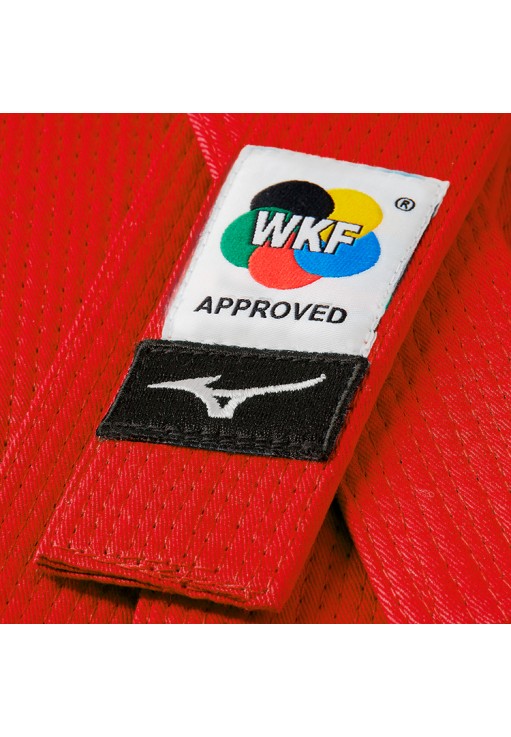 Пояс каратэ Mizuno WKF red belt RB