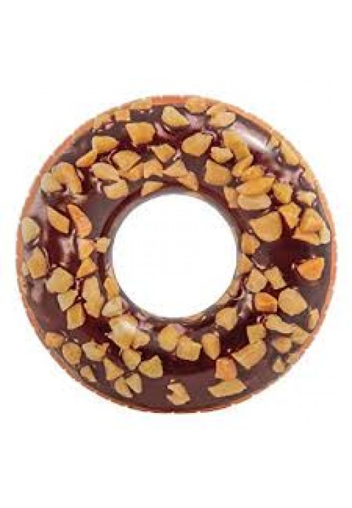 Надувной круг с ручками INTEX NUTTY CHOCOLATE DONUT
