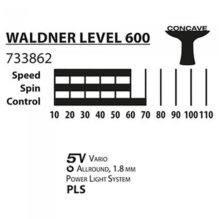 Ракетка для настольного тенниса Donic Waldner Line 600 733862 - изображение №3