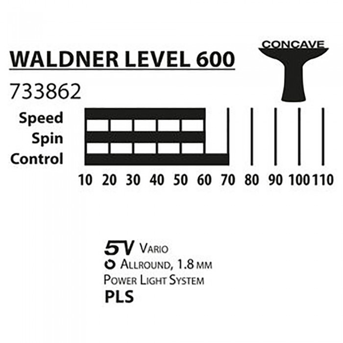 Paleta p/u tenis de masa Donic Waldner Line 600 733862 - imagine №3