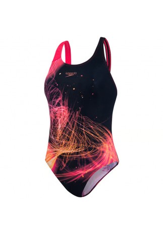 Купальник Speedo PLMT/DIGI PBCK 2 AF BLACK/PINK