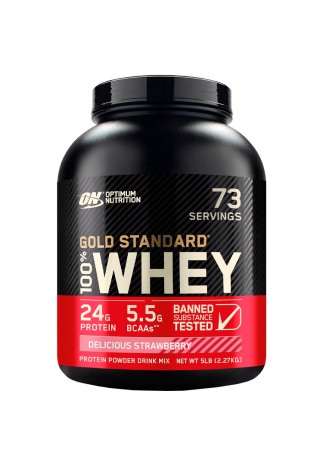 Proteine din zer Optimum Nutrition Gold Standard 100% WHEY Strawberry 5lb