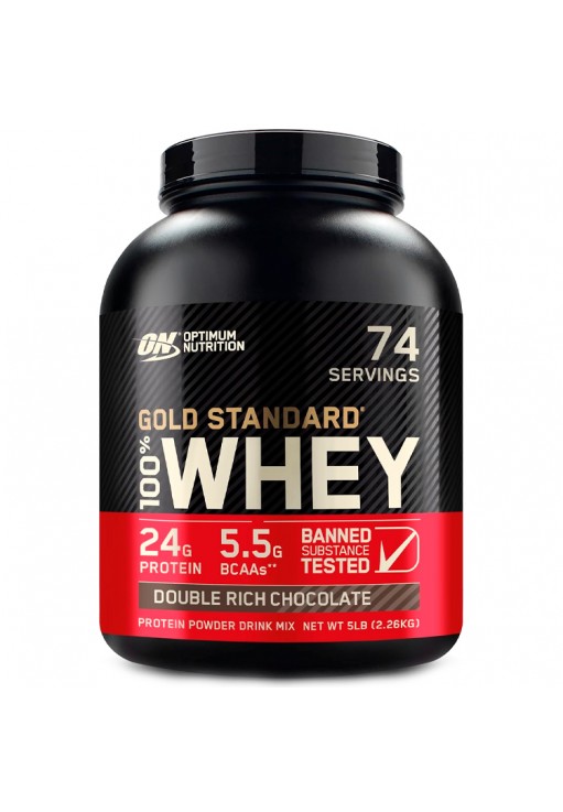 Сывороточный протеин Optimum Nutrition Gold Standard 100% WHEY Double Rich Chocolate 5lb