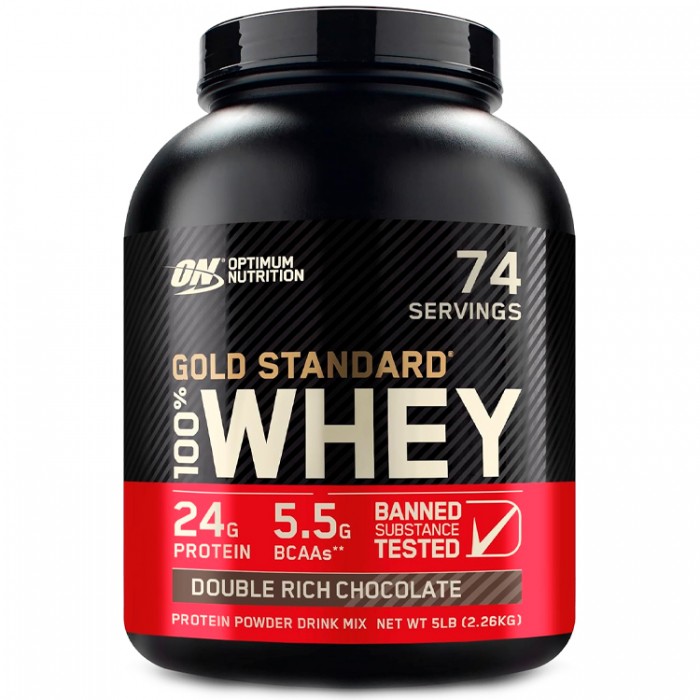 Сывороточный протеин Optimum Nutrition Gold Standard 100% WHEY Double Rich Chocolate 5lb 1111964