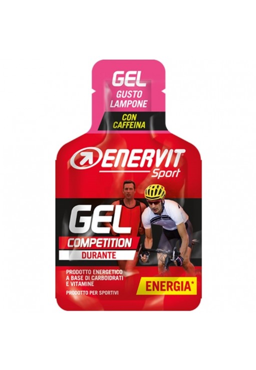 Supliment energetic ENERVIT Gel+ caffeine raspberry