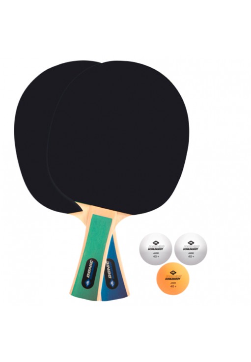 Набор 2 ракетки + 3 мяча для настольного тенниса Donic Appelgren 400