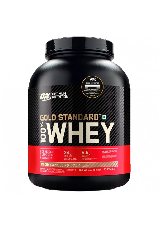 Proteine din zer Optimum Nutrition Gold Standard 100% WHEY Mocha Cappuccino 5lb