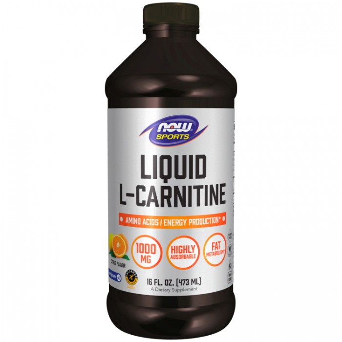 Карнитин Now Sports L-Carnitine Liquid, Triple Strength, Citrus NS0065