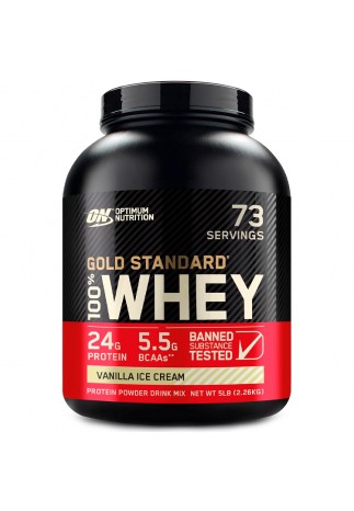 Proteine din zer Optimum Nutrition Gold Standard 100% WHEY Vanilla Ice Cream 5lb