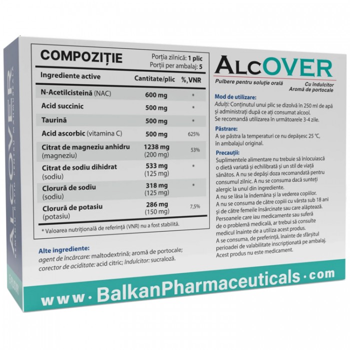 Vitamine Balkan Pharmaceuticals ALCOVER powder N5 50 gr BF1367 - 3