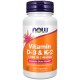 Vitamine Now Foods Vitamin D-3 & K-2 NF0369