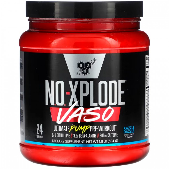 Complex Pre-antrenament BSN No xplode Vaso ultimate pump pre-workout Razzle Dazzle 1.11lb\r\n\r\n 1111170