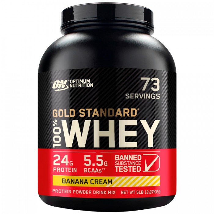 Proteine din zer Optimum Nutrition Gold Standard 100% WHEY Banana Cream 5lb 1111970