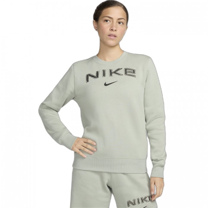 Hanorac Nike W NSW PHNX FLC STD LOGO CREW HM9754-370 - imagine №3