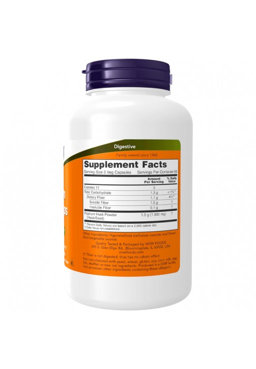 Vitamine Now Foods Psyllium Husk Caps 500 mg
