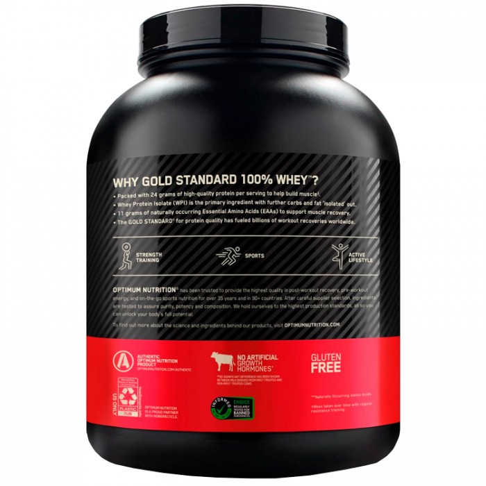 Proteine din zer Optimum Nutrition Gold Standard 100% WHEY Strawberry Banana 5lb 1111971 - 2