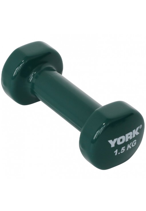 Gantera 1.5 kg YORK Vinyl Dipped Dumbbells (Fitbell)