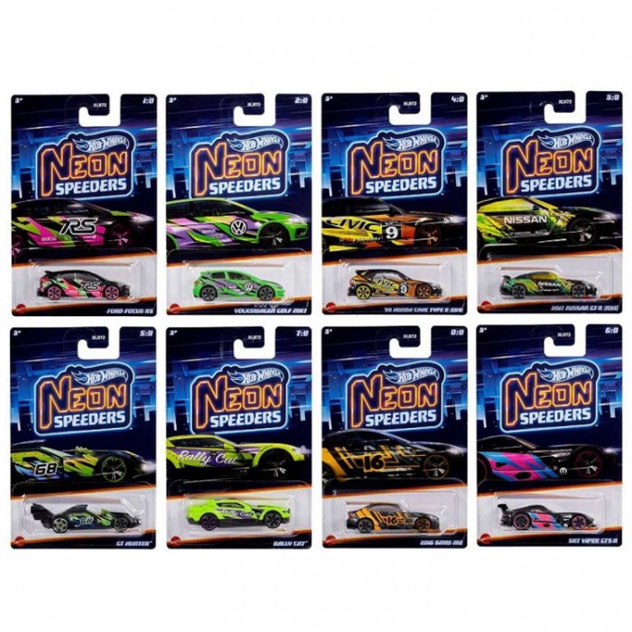 Игрушка машина Mattel Neon Speeders