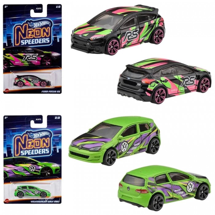 Игрушка машина Mattel Neon Speeders - 4